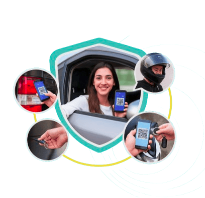 Woman giving a thumbs up while holding a smartphone